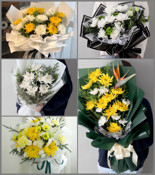 山东济宁汶上县杨店镇莲花山村白事花束代送